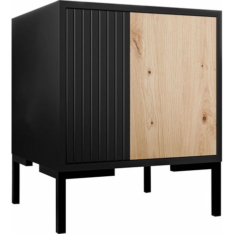 Mesilla de noche Fabula , Número de cajones: 0, Número de puertas: 0, 49x44x40cm, MDF, Aglomerado laminado