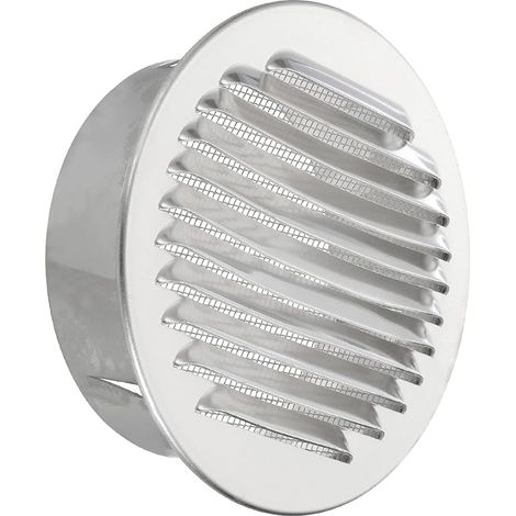 5 Inch Universal Aluminum Louver Ventilation Cover Round Grille Air Vent Metal Mesh for Ceiling Floor HVAC Ventilation (1/5)