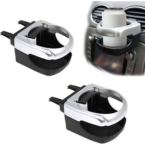Porte-Gobelets Voiture - 2 Pièces - Compatible Tous Véhicules - Sans Outils - Horloge Intégrée (1/4)