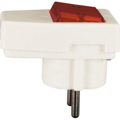 Lampada Schuko Presa Con Controllo Bianco