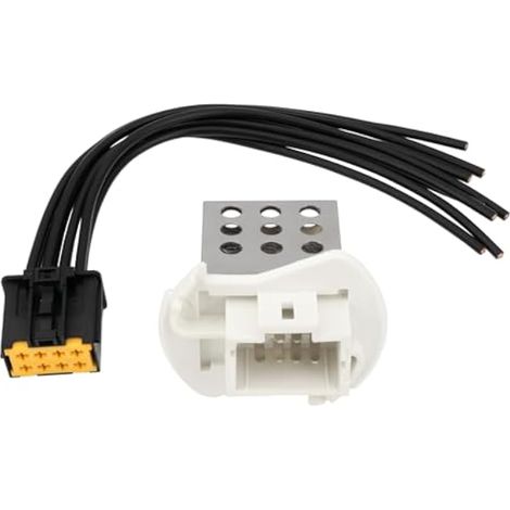 1 jeu de résistances de ventilateur de voiture avec connecteur de faisceau de câbles, pièce de rechange 27100-00QAB 7701057557, compatible avec Renault Master (Mk2) 2003-2010 (1/5)