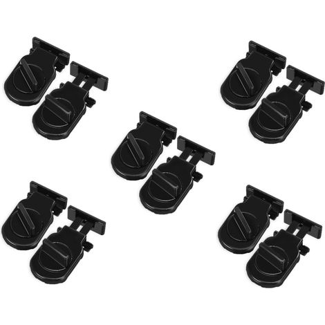 5 Ensembles Verrou Pour Fenêtres Coulissantes De Installation Facile Protection Ajustable Pour Divers Types De Fenêtres Construction Robuste 2 Pièces x 5