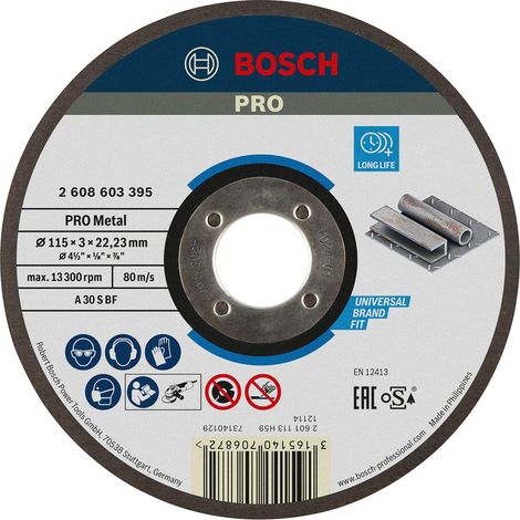 BOSCH 2608603395 DISQUE À TRONÇONNER À MOYEU PLAT EXPERT FOR METAL AS 30 S BF 115 MM 3,0 MM (1/3)