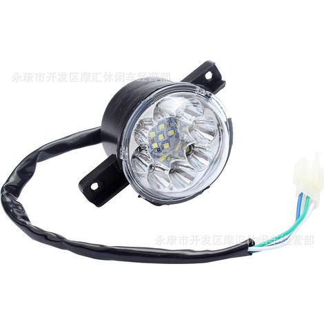 ATV 4-wheel beach motorcycle accessories 50CC-125CC headlight LED headlight cover assembly 3-line (1/5)