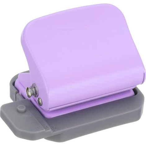 Perforadora de papel de 6 agujeros, perforadora de metal, capacidad para perforar 5 hojas, perforadora de hojas sueltas, material de oficina. (1/5)