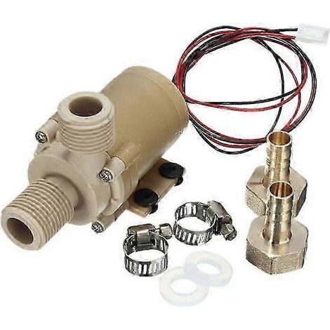 Pompe de circulation d'eau chaude solaire 2025 DC 12V/24V avec moteur sans balais
