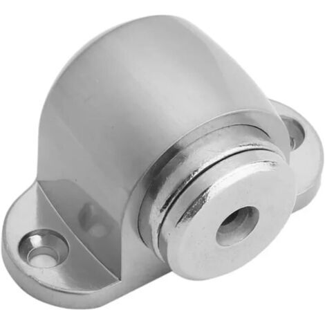 Acier inoxydable magnétique solide Butée de porte Ventouse Gate prenant en charge matériel puissant Mini butée de porte avec fixation à vis pour attraper, 1 pièce (1/5)