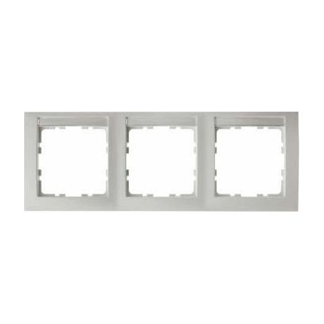 Berker S1 Marco 3 elementos horizontales mate blanco polar 10239919