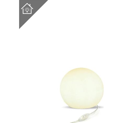 BULY 30 cm Palla luminosa decorativa per uso interno. Cavo con luce LED bianca calda. Prodotto in Spagna (1/3)