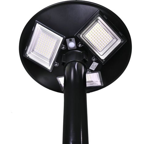 Réverbère solaire LED UFO 1500 Lumens 150W 6000K – Capteur de mouvement – Protection IP65 – Panneau polycristallin 6V/15W – Jandei
