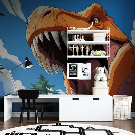 Papier Peint Animaux - T-Rex Rugissant - 150 x 250 cm (1/2)