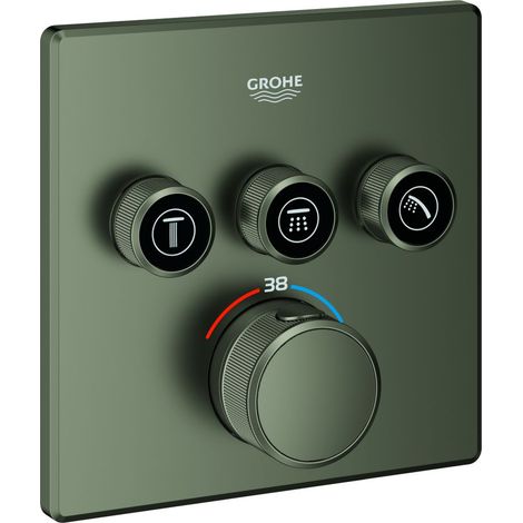 Thermostat Grohtherm SmartControl 29126 eckig FMS 3 ASV satin graphite (1/3)