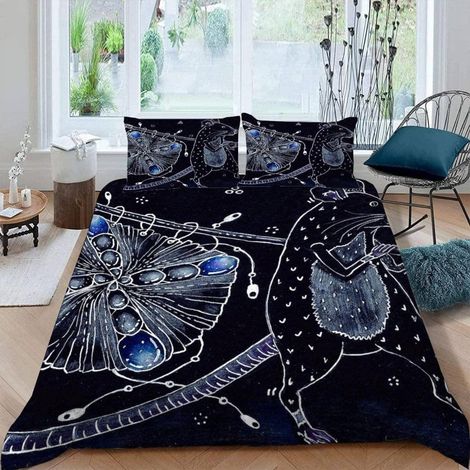 Bettwäsche Set 135x200 cm 2-teilig mit Kissenbezug 80x80 cm, Cartoon Maus 3D Druck