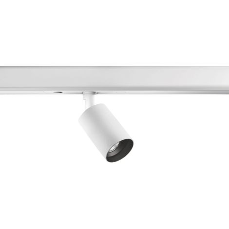 Projecteur rail 48V tilt GRETA LED COB 6.50W 620lm(405lm) CRI90 2700K 27º Blanc