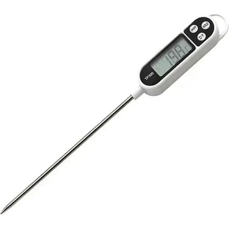 Thermomètre alimentaire numérique TP300 pour la cuisine, le barbecue et le four : outil électronique de mesure de la température de la viande et de l'huile. (1/5)
