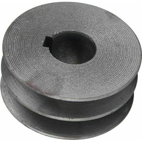 Poulie métallique à double gorge pour roue motrice, roue synchrone d'atelier, extérieur 72 mm, intérieur 24 mm, cl 8 mm (1/4)