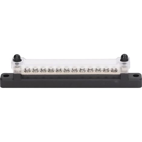 Boîte de mise à la terre pour bloc de fusibles à 12 circuits, barre omnibus de distribution électrique avec couvercle de protection et boulon de 150 A (1/5)