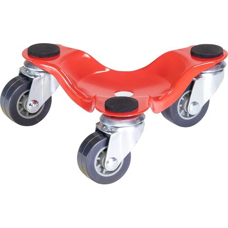Chariot de déménagement 16 x 16 x 6 cm - Capacité 60 kg avec 3 roues Pieds antidérapants pour charges volumineuses et déménagements (1/5)