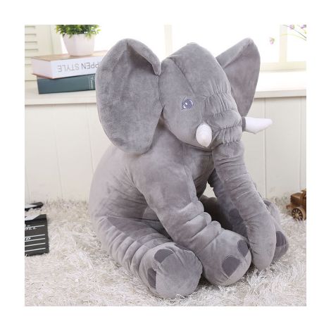 Plüschelefant mit langem Rüssel, weiches Kissen für Kinder und Babys, dekoratives Geschenk (1/3)