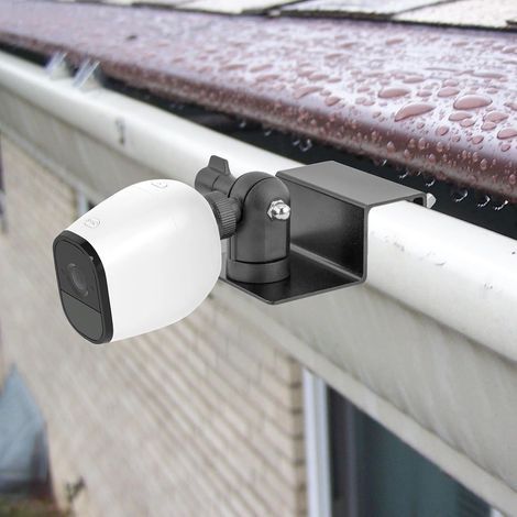 Dachrinnenhalterung mit 1/4"-Schraube, 360° verstellbar, für Eufy eufyCam 3, 3C, 2, 2C, 2C Pro, Wyze Cam Pan, Arlo Ultra 2, Schwarz (1/5)