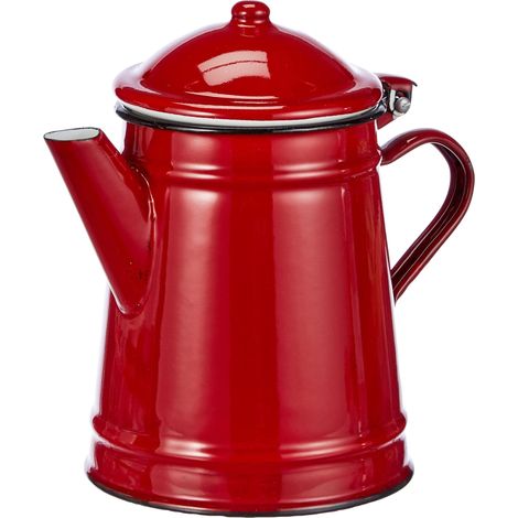 IBILI 910210, caffettiera conica, rossa, 1 l
