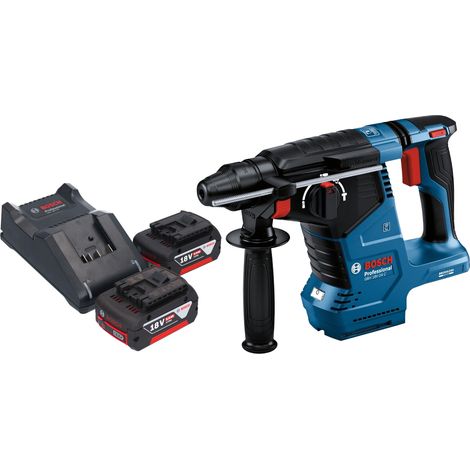 Bosch GBH 18V-24 C Professional Marteau perforateur sans fil 18 V 2,4 J Brushless SDS plus + 2x batterie 5,0 Ah + chargeur (1/5)