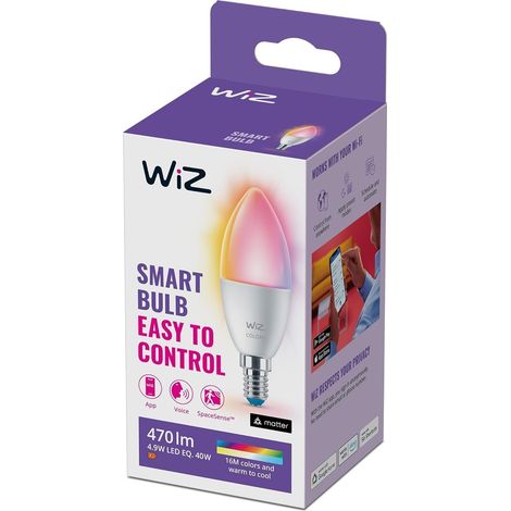 Ampoule LED Connectée E14, Lumière multicolore, Pack de 1 (1/5)