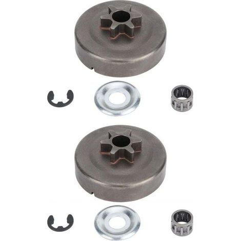Lot de 2 pignons de Tambour d'embrayage pour tronçonneuse STIHL 017 018 021 023 025 MS170 MS180 MS210 MS230 MS250 1123 640 2003 (1/4)