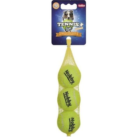 Nobby Pallina da tennis gialla con fischietto per cani