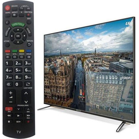 Remplacement telecommande panasonic n2qayb000487 pour Panasonic Viera TV:TH-32LRG20E TX-L42E3B TX-P46S20E TX-P50U30E (1/4)