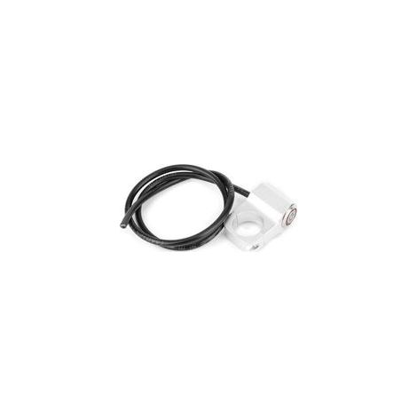 Interrupteur de phare de guidon en alliage d'aluminium, avec indicateur LED rouge, pièces de Modification pour motos, 25mm (1/5)