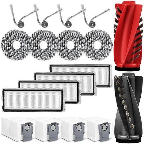 Pièce détachée pour aspirateur robot Roborock Qrevo Curv/Qrevo Edge/Qrevo Curve : rouleau principal, brosse latérale, filtre HEPA, sac à poussière (1/5)