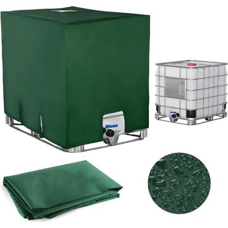 Bâche de Réservoir - Vert-yd - Cuve 1000L IBC - Imperméable - Résistante au soleil - Protection UV (1/4)