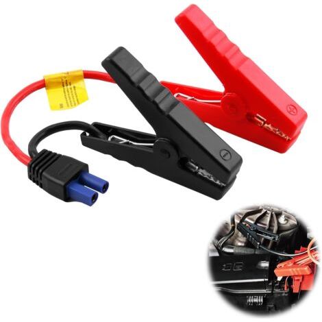 1 Pièce Câble de Démarrage Intelligent Portable d'urgence pour Voiture, Pince Crocodile de Remplacement pour Démarreur de Saut de Voiture 12V