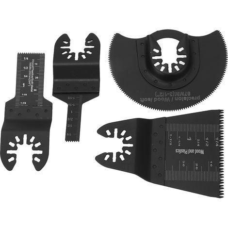 Lot de 20 lames de scie oscillantes (10 mm, 20 mm, 65 mm et 88 mm) en acier à haute teneur en carbone, outil multifonction pour bois et plastique. (1/5)