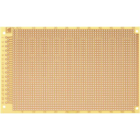 Rademacher WR-Typ 922 Experimentierplatine Hartpapier (L x B) 16 mm x 10 mm 35 µm Rastermaß 2.54 mm (1/2)