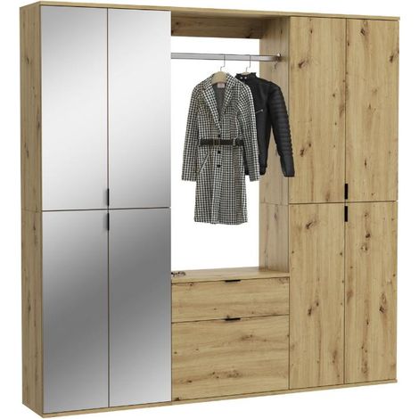 ProjektX Garderobenmöbel Set P2 Eiche Dekor.