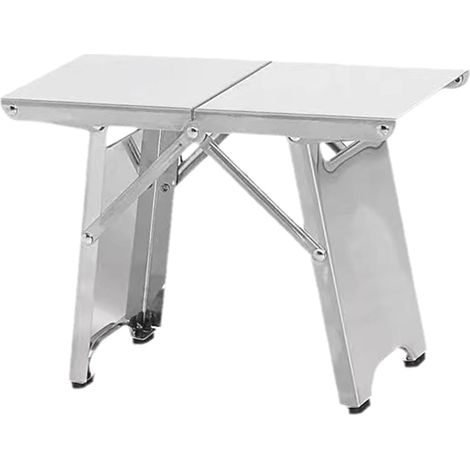 Tabouret pliable compact pour randonnée, plage, excursions avec cadre en acier inoxydable et base antidérapante (1/5)