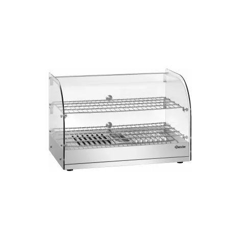 Vitrine inox chauffante 45 Litres, à poser, 800 W, 220 V - MONO
