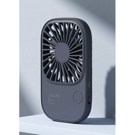 Ventilateur portable mini USB rechargeable, ultra-léger, petit ventilateur de cou suspendu multifonctionnel et portatif (1/4)