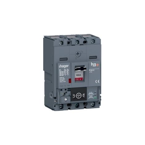 Disj.h3+P160 Ener 3x100A 70kA - APPAREILLAGE DE TETE HAGER HES100NC (1/2)