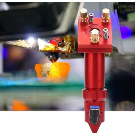 Accessoires pour tête laser en aluminium rouge pour machine de gravure laser CO2 63,5/101,6 mm (Type A) (1/5)