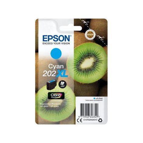 Epson Singlepack Cyan 202XL Claria Premium Ink 8.5ml Ciano 650pagine cartuccia d'inchiostro (1/5)