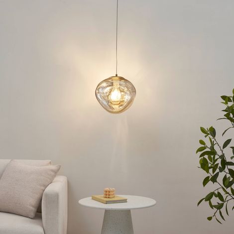 Suspension moderne verre fumé réfléchissant - Isotta (1/5)