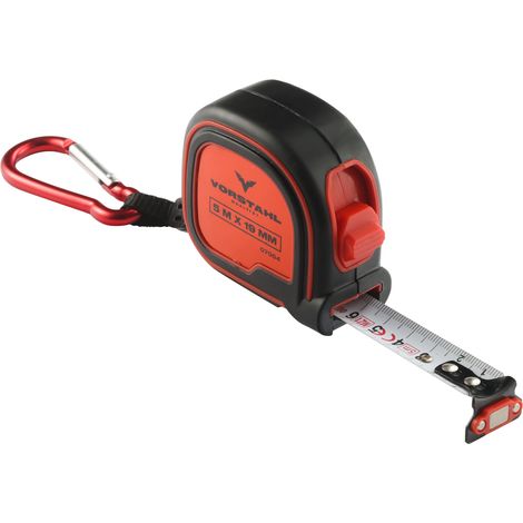 Mètre ruban double face avec aimant et mousqueton 3 m 16 mm Vorstahl (1/5)