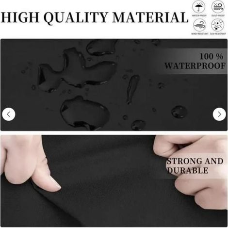 Housse de salon de jardin, housse de canapé d'angle étanche, housse de canapé d'angle en forme de V: 28628682cm (1/4)