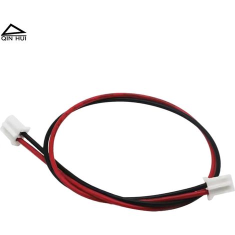 Câble connecteur unidirectionnel à 2 broches double extrémité, fil terminal pH 2.0 - 2P, fil électronique rouge et noir de 20 cm, câble d'extension de 200 mm.