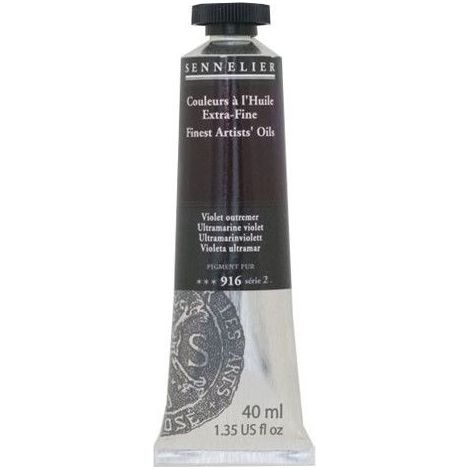 Couleurs à l'huile - Sennelier - Outremer Violet - 40ml - Pigments naturels - Finition satinée