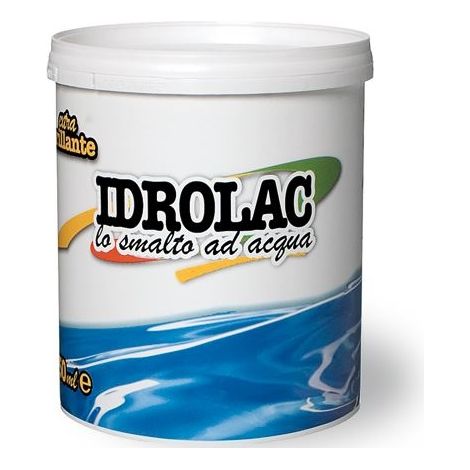 Smalto Acrilico ad Acqua Idrolac Laiv colore Bianco Lucido 2,5 Lt.