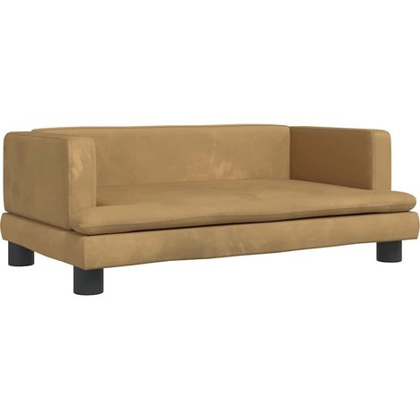 Canapé pour enfants,Sofa pour Salon,Banquette marron 80x45x30 cm velours CFW912513 (1/5)